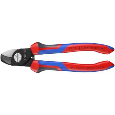 Imagem de KNIPEX Ferramentas – Tesoura de cabo, borda de corte dupla, multicomponentes (9512165)