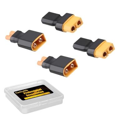 Imagem de Cecicebb Conector adaptador macho fêmea XT30 para XT60 para drone RC FPV carro caminhão Lipo NiMH carregador de bateria ESC