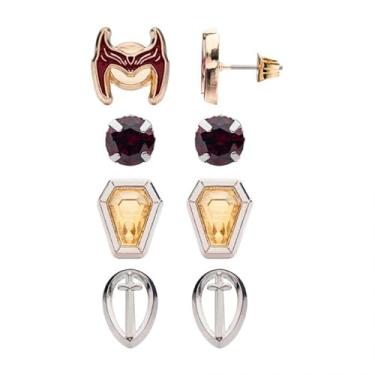 Imagem de Conjunto de brincos Marvel Wandavision - 4 pares de brincos colecionáveis oficialmente licenciados pela Marvel Studios