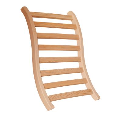 Imagem de amocane Sauna Encosto Acessórios de Sauna de Madeira Antiderrapante Não Tóxico Confortável Design em Forma de S Cadeira de Sala de Sauna com Costas para Qualquer Infravermelho ou Sauna a Vapor ou