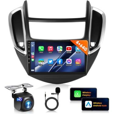 Imagem de 4G 64G estéreo automotivo para Chevrolet Chevy Trax 2014-2016 rádio, 9 polegadas 1280 x 720 IPS tela sensível ao toque 36EQ DSP Wireless Carplay Android Auto Bluetooth 5.0 Android 15 GPS FM/RDS WiFi