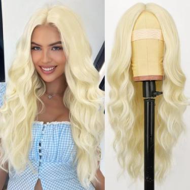 Imagem de Peruca AISI HAIR 613 Blonde sintética longa ondulada 66cm para mulhere
