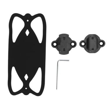 Imagem de ZAWELIYO Suporte de telefone para ciclismo, suporte de telefone de bicicleta, fivela de silicone à prova de choque para telefones de 10 a 7 cm para ciclismo Wahoo
