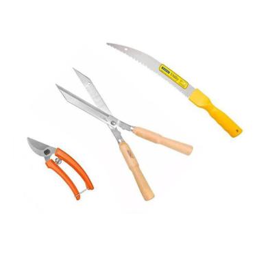 Imagem de Tesouras De Poda Tramontina Grama Plantas E Galhos 3 Peças