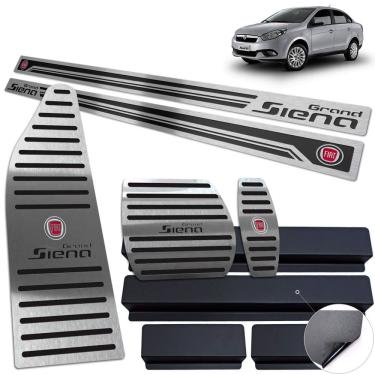 Imagem de Descanso Soleira Pedaleira Auto Preto Grand Siena 2013 2020