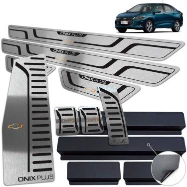 Imagem de Descanso Soleira Pedaleira Manual Preto Onix Plus 2020