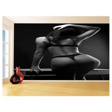 Imagem de Papel De Parede 3D Arte Mulher Sexy Lingerie 3,5M Tra164