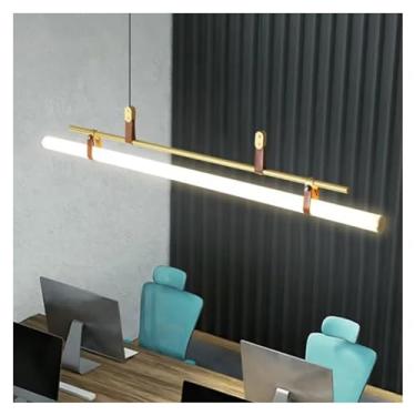 Imagem de Lustre LED moderno, sala de estar, cozinha, ilha, luminária suspensa, sala de jantar, luminária preta e dourada, lâmpadas de lustre