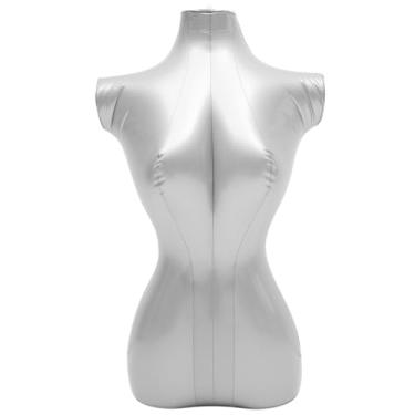 Imagem de BESTOYARD Manequim Feminino Com Torso, 27'' De Altura, Modelo Inflável Meio Corpo, Camisa, Forma Exibição, Acessórios Roupas Macias Para Mulheres, Joias Vestido
