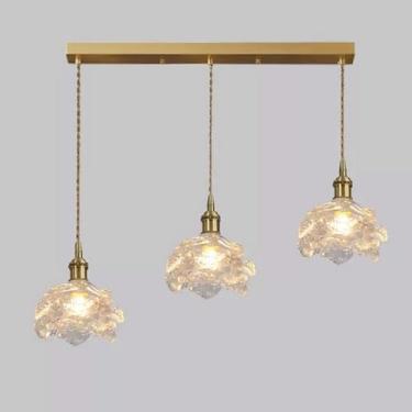 Imagem de Lustre Pendente Luz Lustre De Vidro Leite Longo Pingente Iluminação Para Escadaria V-intage Moderno Teto Pendurado Lâmpada Para Sala De Jantar Cozinha Ilha Fazenda, Vidro Transparente longo