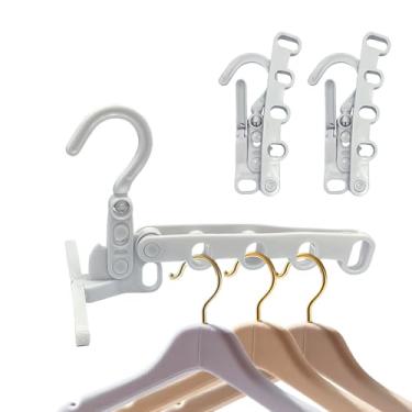 Imagem de Estante de secagem de roupas dobrável, cabide retrátil para guardar quarto, branco