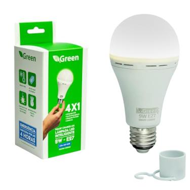 Imagem de Lâmpada Led Inteligente De Emergência Recarregável Bivolt Green