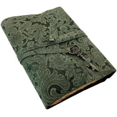 Imagem de Diários de couro vintage para mulheres, diário de couro vintage, diário de grimório, diário encadernado em couro, cadernos encadernados em couro, cadernos antigos, caderno de esboços encadernado em