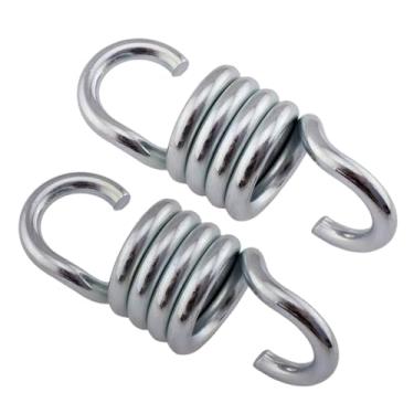 Imagem de Cadeira de rede resistente com capacidade de 680 kg com mola, varanda, molas giratórias, cadeiras suspensas, mola giratória para bolsa de boxe, academia, cabide de balanço de pátio, 2 peças