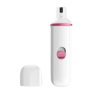 Imagem de Liusj JUnst Feiyx Moedor de unhas de cachorro elétrico para animais de estimação aparador de unhas poderoso e indolor patas cuidados e suavização para cães e gatos pequenos e grandes (cor: Rosa)