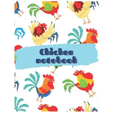 Imagem de Chicken Notebook: Blank Lined Journal - Sketch Drawing, Journal Notes Sketchbook - Perfect gift for Chickens Lovers, Students, Teachers and Kids 8.5 x 11 inch 100 Pages