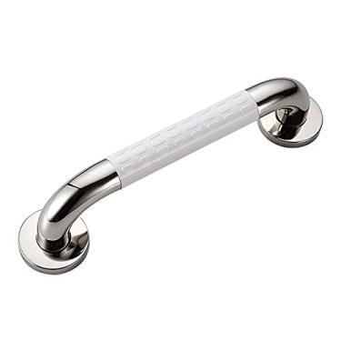 Imagem de Barra de apoio de segurança corrimãos de aço inoxidável barras de equilíbrio de chuveiro antiderrapantes e antiqueda adequadas para banheiro e banheiro escadas/branco/58 cm (branco 68 cm)