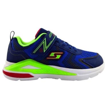 Imagem de Tênis Infantil Menino Skechers Com Luzes 401660l/Nvlm Tri Namics, Azul