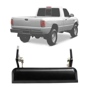 Imagem de Maçaneta Tampa Caçamba Ranger 94 A 03 Metal (preta)