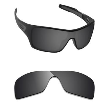 Imagem de Alphax Lentes de reposição Stealth pretas não polarizadas para óculos de sol Oakley Turbine Rotor OO9307