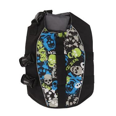 Imagem de Colete salva-vidas para cães refletivo ajustável segurança alta flutuação colete salva-vidas cão com alça para natação e passeios de barco premium poliéster pérola espuma de algodão cores brilhantes