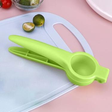 Imagem de Espremedor de frutas cítricas manual, extrator de suco portátil multiuso para limões, laranjas e frutas pequenas, verde