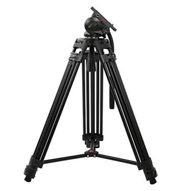 Imagem de Tripé Profissional Cabeça Flúida Hidraulica Dslr Filmadora - suporta até 10kg MILIBOO MTT-601A