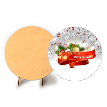 Imagem de Painel C Elastico Sublimado 50cm Natal + Suporte MDF (NAT074)
