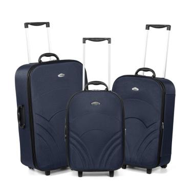 Imagem de Mala De Viagem 3 Peças Expansíveis Com Rodinhas Padrão Anac