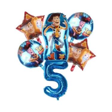 Imagem de Balões De Alumínio Toy Story Buzz Lightyear Woody Para Festa De Aniver