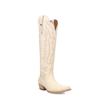 Imagem de Dan Post Western Boots feminina couro Heartland Zip Bone DP7106, Osso, 40