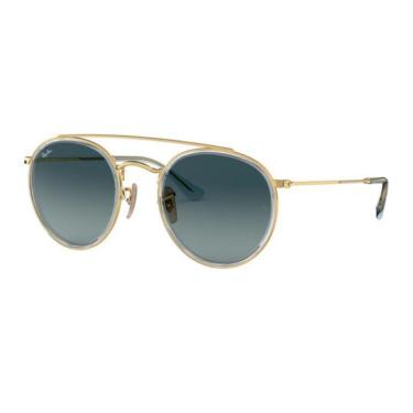 Imagem de Óculos Solar Ray Ban Rb3647n 91233m 51  Lente Azul Degradê-Unissex