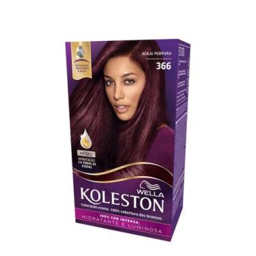 Imagem de Tintura Creme Koleston 366 Acaju Purpura - WELLA, Acaju