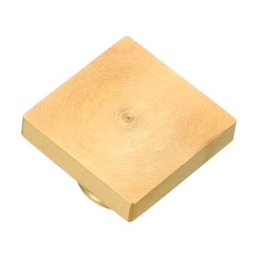Imagem de PATIKIL Cabeça de selo de cera em branco de 2,3 cm, cabeças de carimbo de cera de vedação de latão quadrado para fazer cartões faça você mesmo, selagem de envelopes, artesanato de convites de