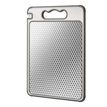 Imagem de Tábua de corte Lozovin de aço inoxidável de dupla face 304