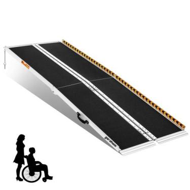 Imagem de Rampa para cadeira de rodas, gardhom, portátil, alumínio de 6 pés, ant