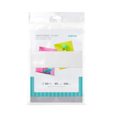 Imagem de Mimo - Papel Fotográfico Brilho - A4-230g - 50 Fls - Qualidade Premium - Controle de Absorção da Tinta Para Melhor Absorção e Resistente a Água - Gramatura de 230 g/m²