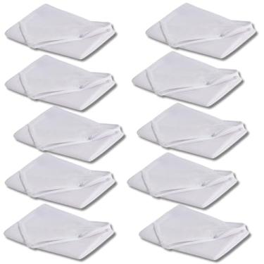 Imagem de Kit 10 Capas Protetoras Travesseiro 100% Algodão 180 Fios Impermeável Com Ziper Comfy Night