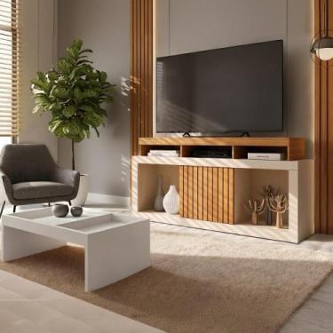 Imagem de Conjunto Sala de Estar Bancada Frost + Mesa Book Caemmun