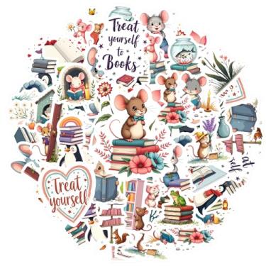 Imagem de 35 peças de adesivos de mouse pinguim livro planta diy brinquedo alegre pacote de adesivos para guitarra, laptop, capacete, skate, guitarra, faça você mesmo, bicicleta, skate, laptop, bagagem