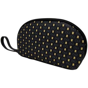 Imagem de Necessaire Feminino Charmosa Moderna Estampa Ursinho Chenson, Preto, U