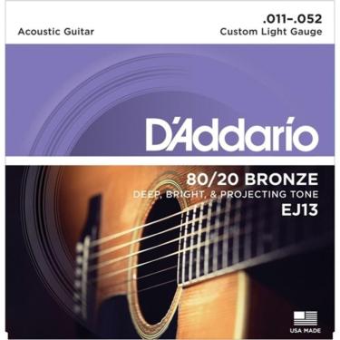 Imagem de Encordoamento Para Violão Aço 0.11 D Addario Ej13