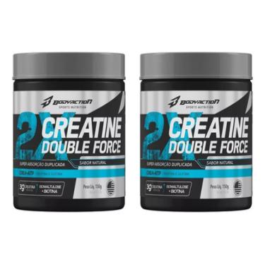 Imagem de Kit 2 Creatine Double Force 150g Cada Bodyaction Sem Sabor
