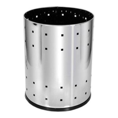 Imagem de Lixeira Aço Inox Telada 13 Litros Para Casa Ou Escritório