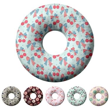 Imagem de Adalore Travesseiro de piercing de orelha para pessoas que dormem de lado, travesseiro com orifício de orelha para CNH e feridas de pressão por inflamação por dor, dormindo lateral em forma de O