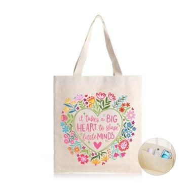 Imagem de Joybloks Daycare New Teacher Appreciation Week Gifts Tote Bag, Christmas & End of Year Thank You Gift Ideas Bolsa de lona para mulheres com fivela magnética e bolso interno