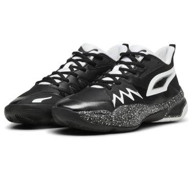 Imagem de PUMA Tênis de basquete masculino Genetics, Speckle-puma preto e branco, 43 BR