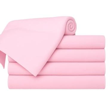 Imagem de Kit 05 Toalhas de Banho Adulto Gigante Alta Absorção 1,40 m x 70 cm Toque Macio Luxo (Rosa)