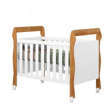 Imagem de Berço Mini Cama Soninho 3 Em 1 Tigus Baby Amadeirado