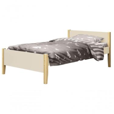 Imagem de Cama Babá Solteiro Simba Areia Fosco Com Natural - Moveisaqui